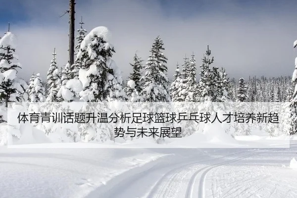 体育青训话题升温分析足球篮球乒乓球人才培养新趋势与未来展望
